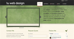 Desktop Screenshot of luwebdesign.com