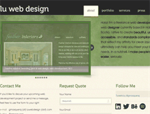 Tablet Screenshot of luwebdesign.com